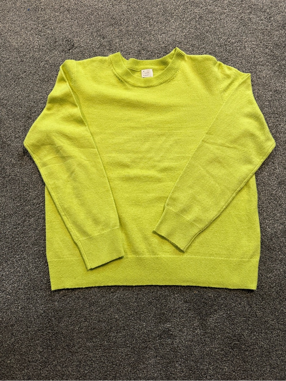 Women’s Crewneck Sweater in Lime Green